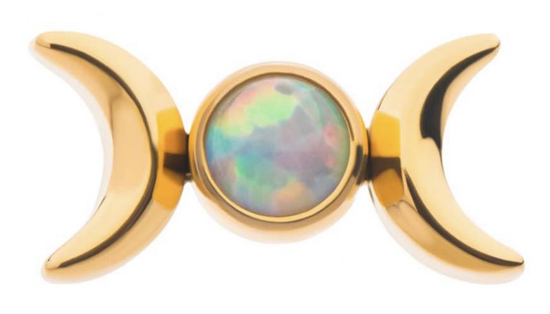 Selene Opal Push-fit 24K Gold