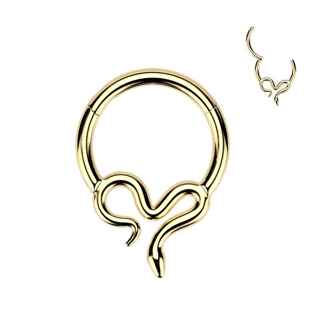 Hovedbilde Oury Snake Hinged Ring Gold