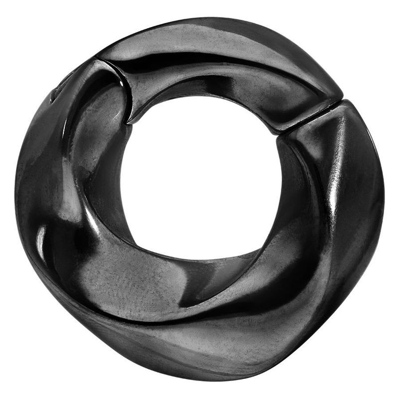 Chunky Twisted Ear Weights Black