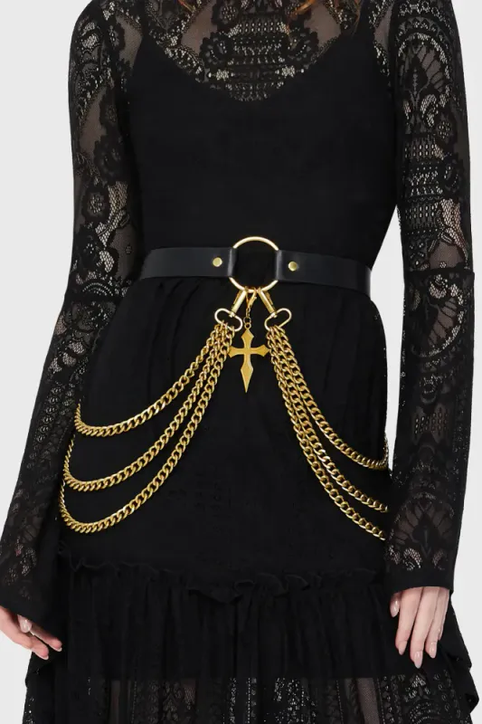 Poised Opulence Belt Gold