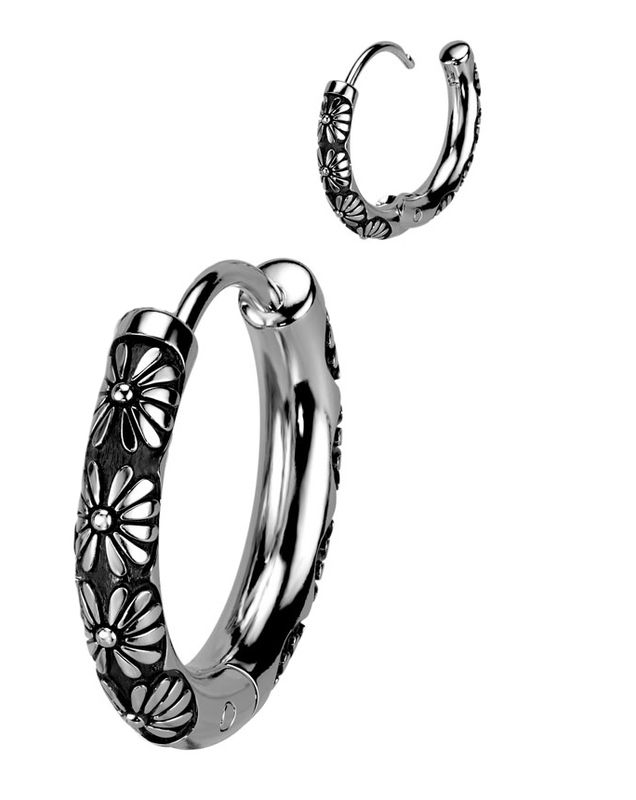 Flower Hoop Ring