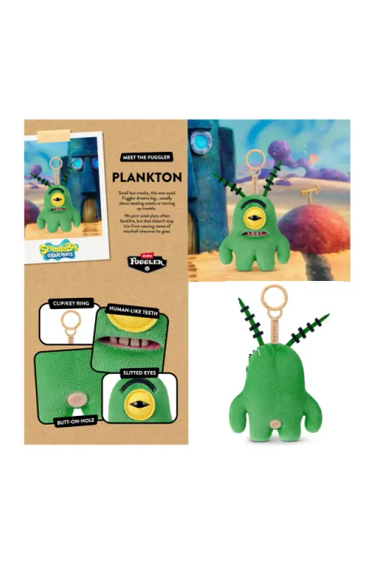 Fuggler Spongebob Collectible Keyring Plankton