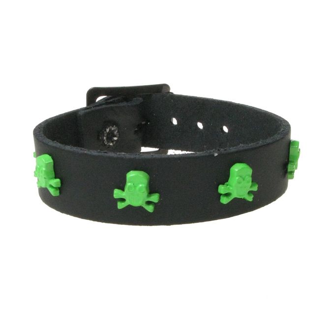 Main Image Skull Wristband Green