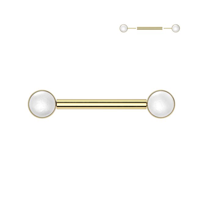 Main Image Ilsa Push-fit Nipple Bar Gold ...