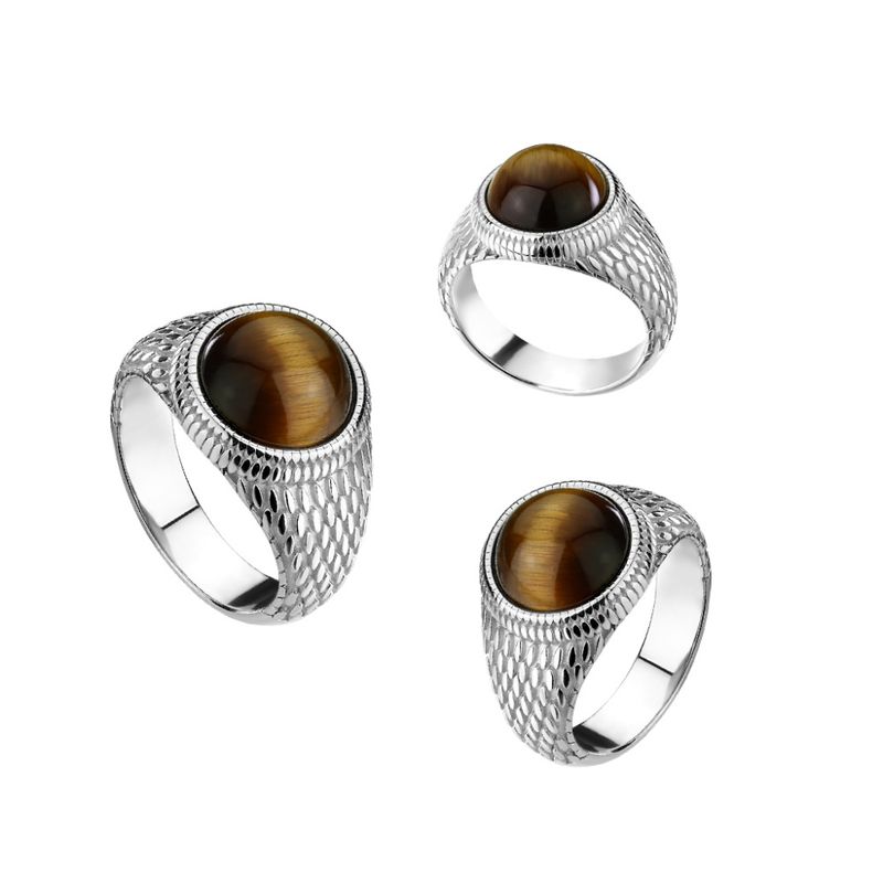 Tiger Eye Stone Ring