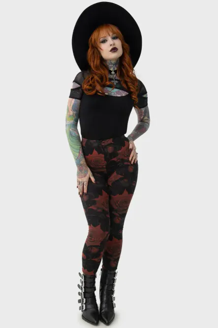 Main Image Blood Rose Leggings