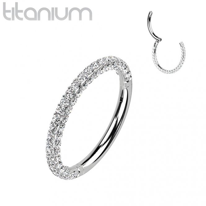 Main Image Siren Hinged Ring Clear