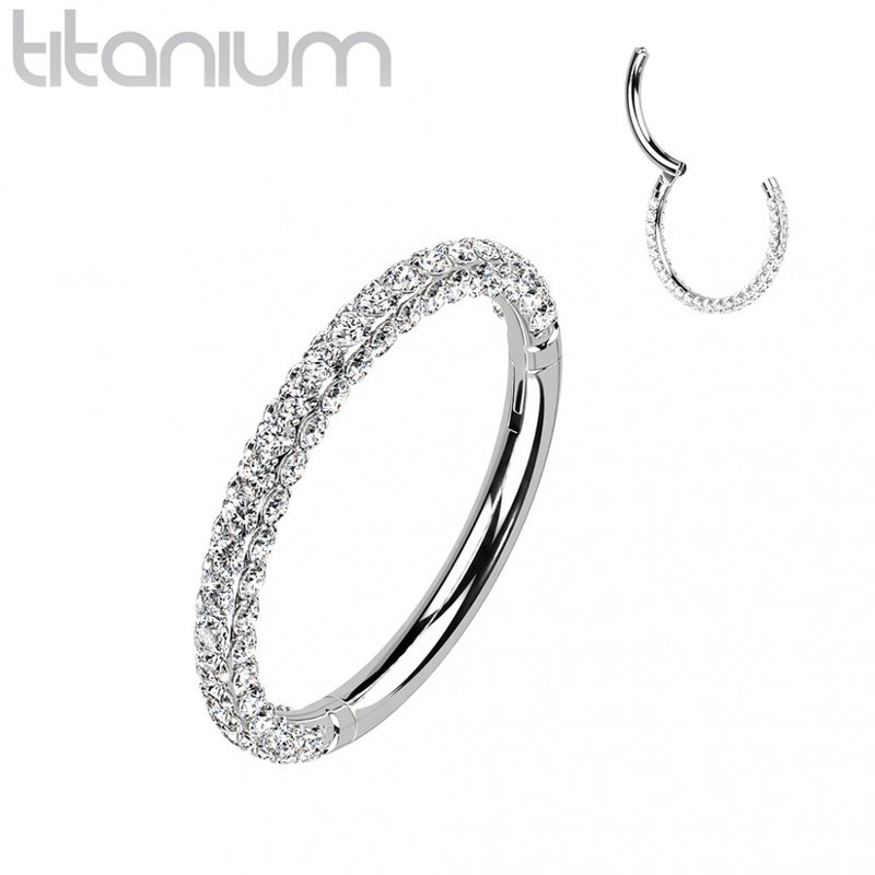 Siren Hinged Ring Clear