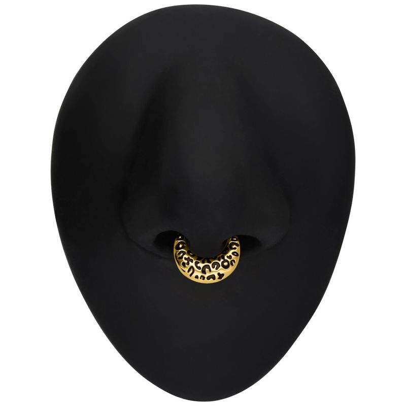 Eclipse Hinged Ring Leopard Gold 
