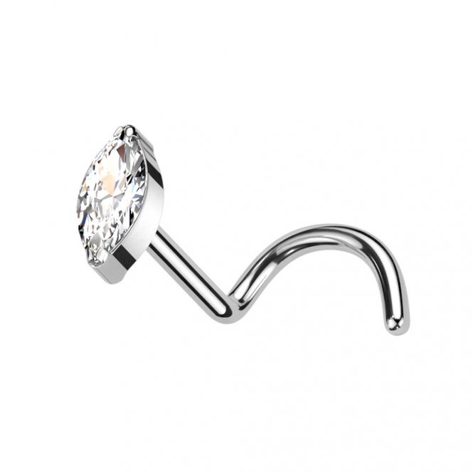 Hovedbilde Danielle Gem Nose Screw Clear