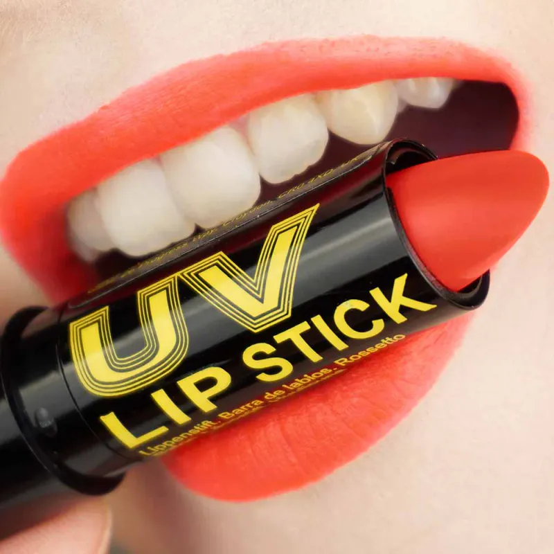 Crazy Red Lipstick Neon
