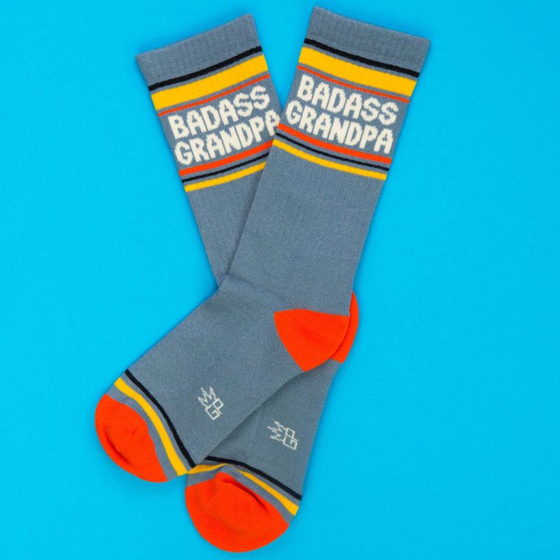 Badass Grandpa Gym Crew Socks