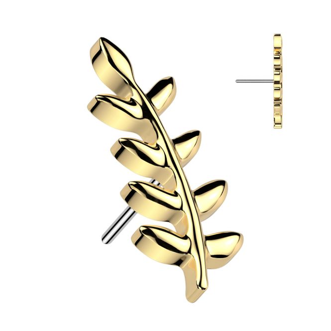 Hovedbillede Big Olive Leaf Push-fit Gold