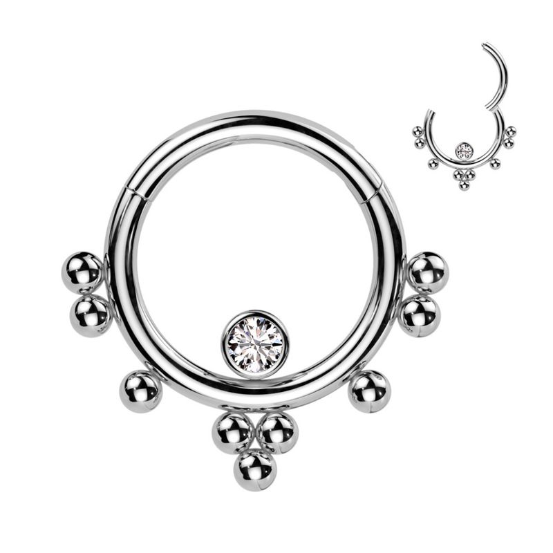 Lana Eve Hinged Ring Clear