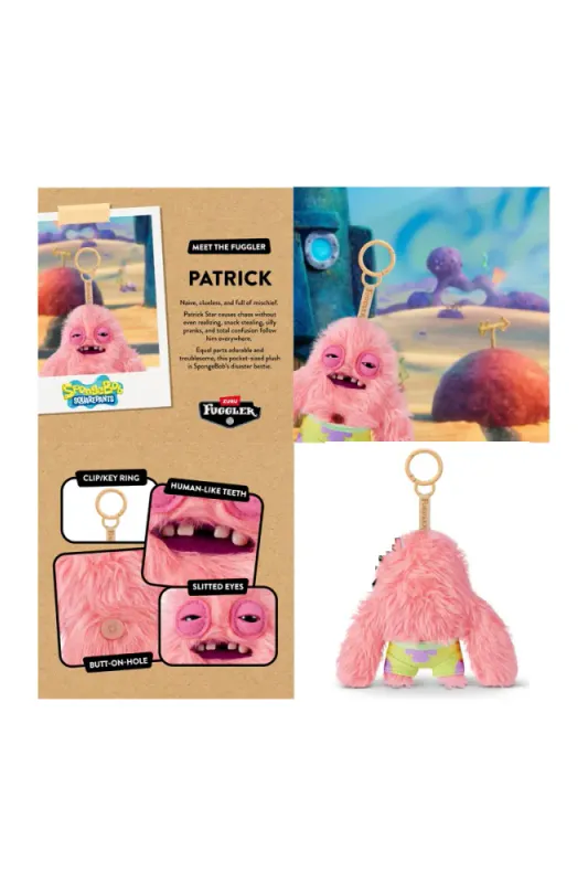 Fuggler Spongebob Collectible Keyring Patrick Star