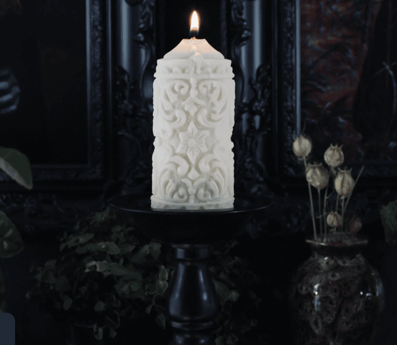 Mildred Gothic Pillar Candle
