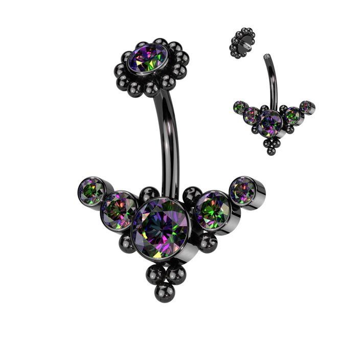 Hovedbilde Royal Lana Belly Ring Black ...