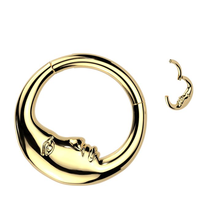 Hoofdbeeld Luna Hinged Ring Gold