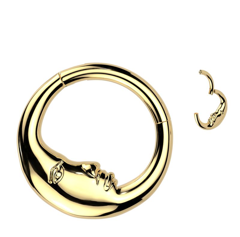 Luna Hinged Ring Gold