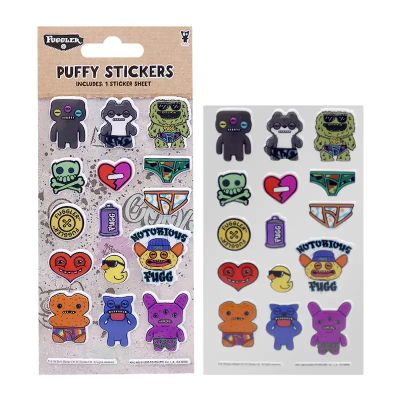  Fuggler Puffy 3D Stickers