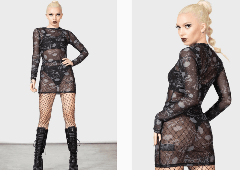 Clown Tears Bodycon Dress