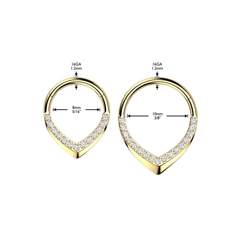 Zalira Zelda Hinged Ring Clear