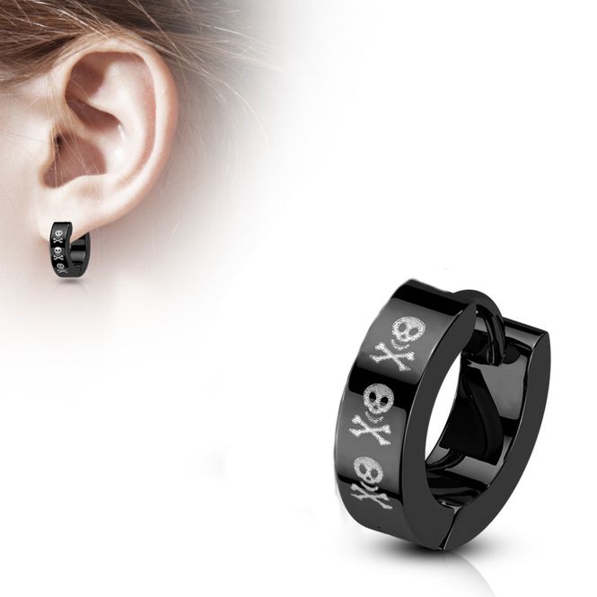 Main Image Hoop Earring Skulls