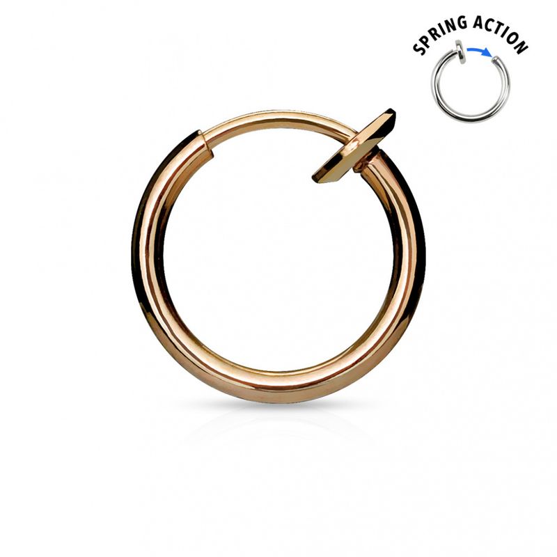 Fake Ring Spring Action Rose Gold