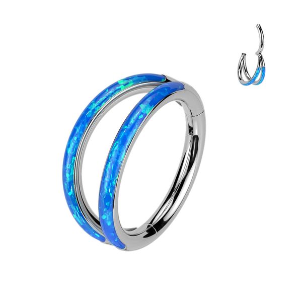 Hovedbilde Double Lined Hinged Ring Opal ...